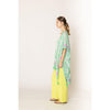 DIONA J TILE PRINT KIMONO ONE SIZE COLOR GREEN