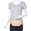 DIONA J WOVEN TEXTURED PATTERN NALA BELT BAG COLOR IVORY