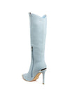 Ridda Metallic Cap Toe Denim Boots