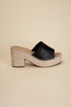 LOCK-1 ESPADRILLE MULE HEELS