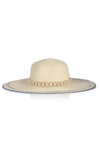 SUMMER EMBROIDERED STRAW HAT