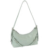 DIONA J WOMEN'S CHIC SMOOTH BUCKLE SHOULDER BAG COLOR MINT