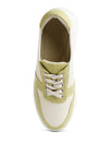 Kjaer Dual Tone Leather Sneakers