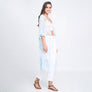 DIONA J FLORAL LACE KIMONO ONE SIZE COLOR LIGHT BLUE