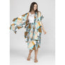 DIONA J FASHION MULTI PRINT KIMONO ONE SIZE COLOR BLUE