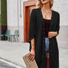 DIONA J METALLIC TASSEL PEARL EDGE KIMONO COVER UP ONE SIZE COLOR TEAL