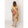 DIONA J AZTEC PRINT KIMONO CARDIGAN ONE SIZE COLOR BEIGE