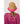 DIONA J TWO TONE STRAW BUCKET HAT ONE SIZE COLOR FUCHSIA