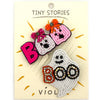 Seed Bead Halloween Boo Pin Set
