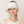 DIONA J STRAW SUN VISOR WITH LACE ONE SIZE COLOR IVORY