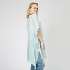 DIONA J PEARL DECO TRIM KIMONO W/DRAW STRIN ONE SIZE COLOR MINT