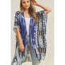 DIONA J TRIBAL PATTERN KIMONO CARDIGAN ONE SIZE COLOR YELLOW
