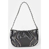 DIONA J ICONIC STUDDED FASHION SHOULDER BAG COLOR BLACK