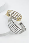 OPEN METAL CUFF BANGLE BRACELET