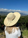 Floppy Straw Sun Hat WIth Strap