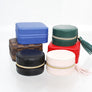 Green Travel Round Jewelry Box Organizer for Women