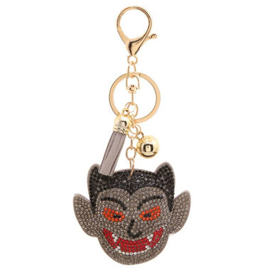 Vampire Halloween Rhinestone Keychain