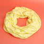 Yellow Striped Infinity Scarf