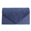 Clutch Navy Ruched Bag for Women