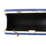Clutch Hard Case Royal Blue Bag for Women