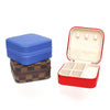 Blue Travel Square Jewelry Box Organizer for Women