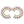 Stud Medium Pink Green C Shape Stone Earring Women