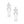 Dangle Silver Spooky Sparkle Skeleton Earrings