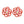 Stud Red Rose Cutout Small Earrings for Women