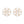 Stud Cream Flower Small Pearl Earrings for Women