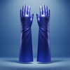 Royal Blue Metallic Formal Long Gloves ZPB SGRHO