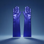 Royal Blue Metallic Formal Long Gloves ZPB SGRHO