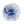 Royal Blue Flower Feather Polka Dot Fascinator