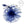 Royal Blue Flower Feather Polka Dot Fascinator