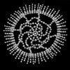 Rhinestone Bridal Headpiece Silver Fringe Women