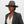 Fedora Gray with Black Leopard Print Hat