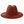 Fedora Rust Orange Leopard Print Hat