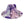 Fedora Purple and White Graffiti Tie Dye Hat