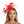 DST Red Flowers Derby Tilt Feather Fascinator