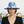 Fedora Blue Pink Yellow Tie Dye Fashion Hat for Women