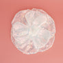 XL Flower White Sequin Hair Clip Headband Brooch