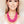 Fuschia Multi Strand Pearl Necklace Set