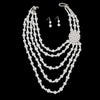 Elegance in White: Pearl Brooch Necklace