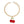 Pendant Cherry Red Gold Chunky Chain Necklace