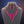 Fuchsia Oval Crystal Petal V Shape Formal Necklace