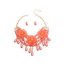 Pink Pearl Teardrop Flower Set
