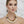 Wood Bead Natural and Glam Multi Layer Necklace