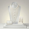 Baroque Cream Pearl Long Fringe Bib Necklace