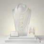 Baroque Cream Pearl Long Fringe Bib Necklace
