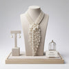 Dewdrop Cream Pearl Multi Strand Tassel Necklace