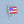 Patriotic American Flag Sparkle Brooch for Women